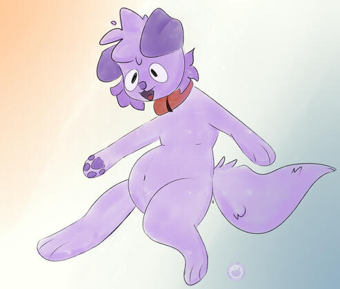 Jaffa in a dynamic jumping pose